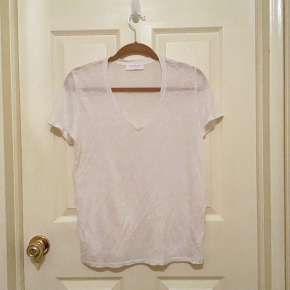 Everlane Tops - SALE Everlane Linen V Neck Tee